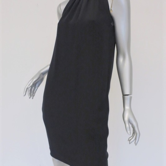 Celine Dress Black Silk Sleeveless Pleated - Picture 4 of 6